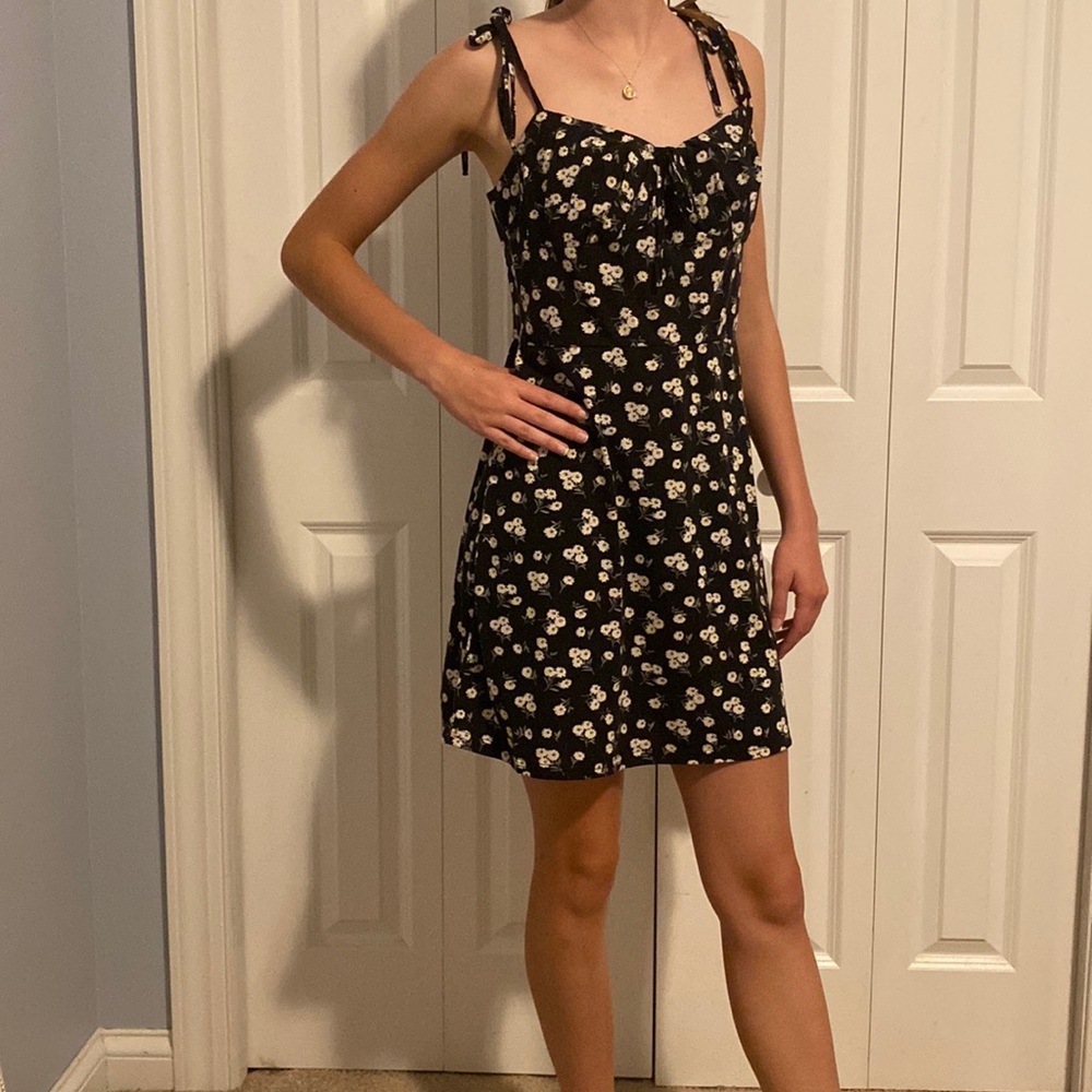 Floral black Shein dress